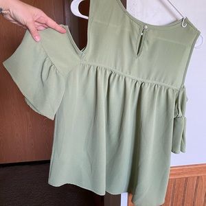 Cold shoulder dress top